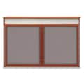 United Visual Products Open Faced Traditional Corkboard, 96x48" UV647A-WHITE-CORK